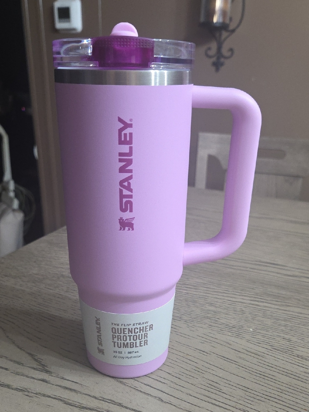Stanley Pastel Lavender Travel Tumbler with Handle